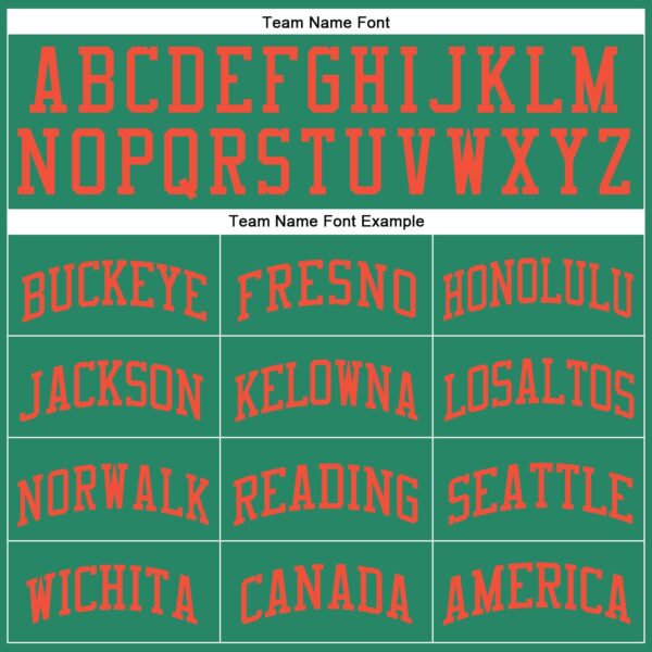 Custom Kelly Green Orange Round Neck Suit Basketball Jersey