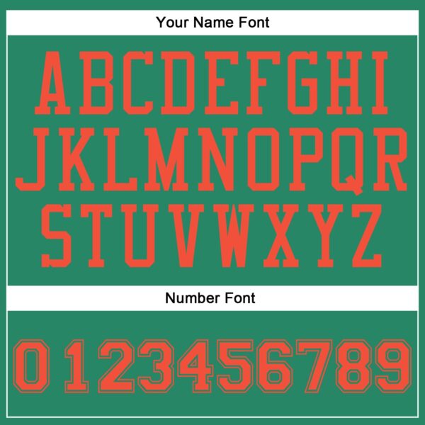 Custom Kelly Green Orange Round Neck Suit Basketball Jersey