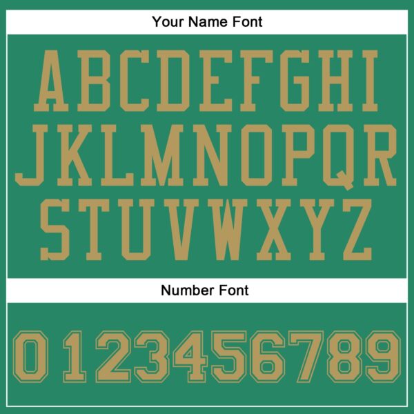 Custom Kelly Green Old Gold Round Neck Suit Basketball Jersey