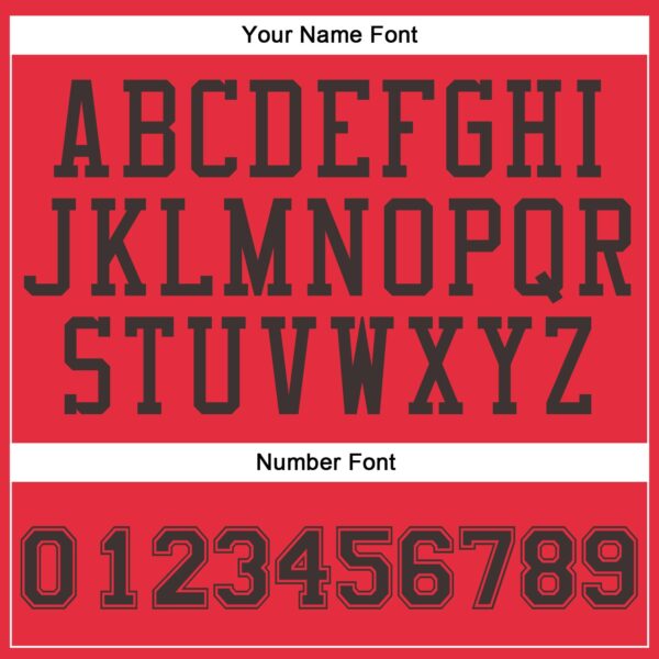 Custom Fire Red Brown Round Neck Suit Basketball Jersey