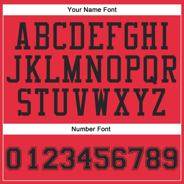 Custom Fire Red Black Round Neck Suit Basketball Jersey