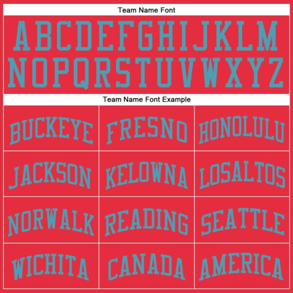 Custom Fire Red Teal Round Neck Suit Basketball Jersey