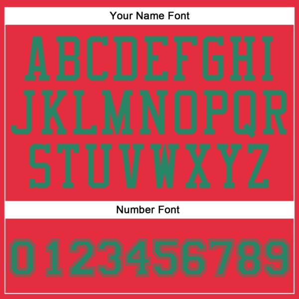 Custom Fire Red Kelly Green Round Neck Suit Basketball Jersey