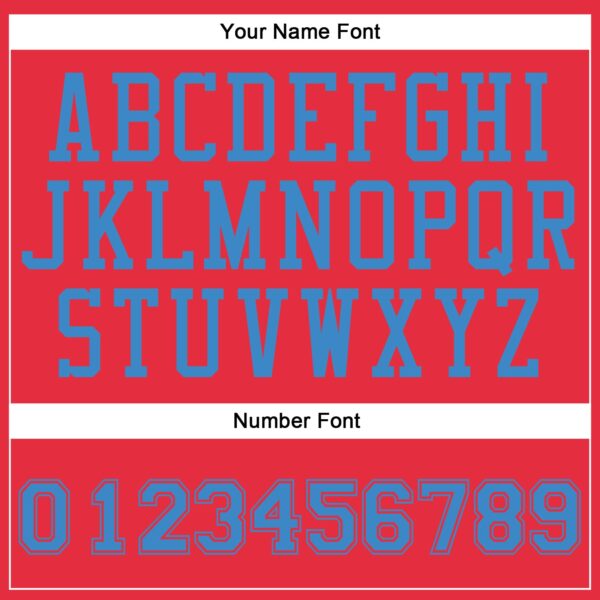 Custom Fire Red Blue Round Neck Suit Basketball Jersey