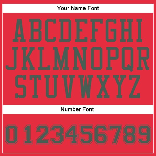 Custom Fire Red Green Round Neck Suit Basketball Jersey