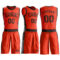 Custom Orange Brown Round Neck Suit Basketball Jersey