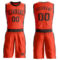 Custom Orange Brown Round Neck Suit Basketball Jersey