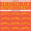 Custom Orange Gold Round Neck Suit Basketball Jersey