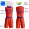 Custom Orange Purple Round Neck Suit Basketball Jersey