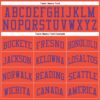 Custom Orange Purple Round Neck Suit Basketball Jersey