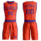 Custom Orange Purple Round Neck Suit Basketball Jersey