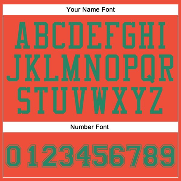 Custom Orange Kelly Green Round Neck Suit Basketball Jersey