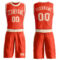 Custom Orange Cream Round Neck Suit Basketball Jersey