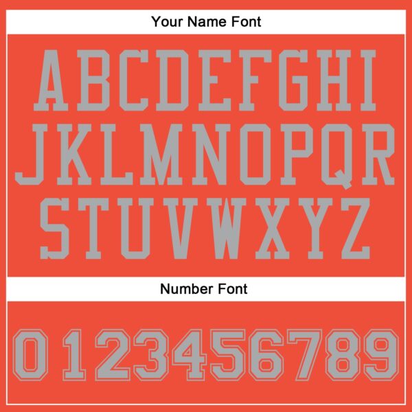 Custom Orange Gray Round Neck Suit Basketball Jersey