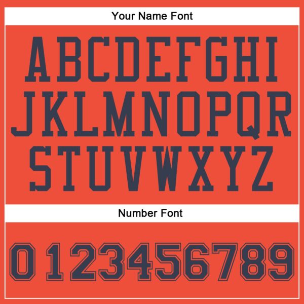 Custom Orange Navy Round Neck Suit Basketball Jersey