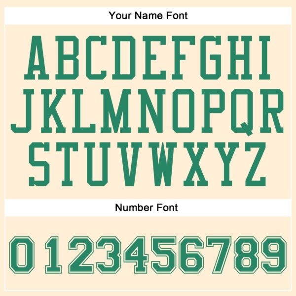 Custom Cream Kelly Green Round Neck Suit Basketball Jersey