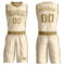 Custom Cream Old Gold Round Neck Suit Basketball Jersey