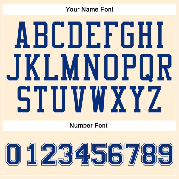 Custom Cream Royal Round Neck Suit Basketball Jersey