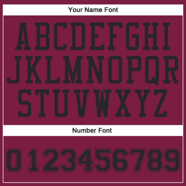 Custom Maroon Black Round Neck Suit Basketball Jersey