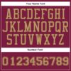 Custom Maroon Old Gold Round Neck Suit Basketball Jersey