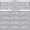 Custom Gray White Round Neck Suit Basketball Jersey