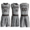 Custom Gray Brown Round Neck Suit Basketball Jersey