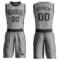 Custom Gray Brown Round Neck Suit Basketball Jersey