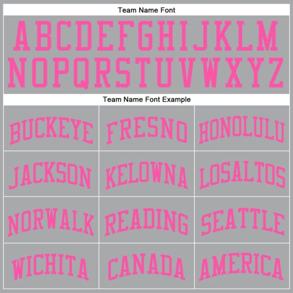 Custom Gray Pink Round Neck Suit Basketball Jersey