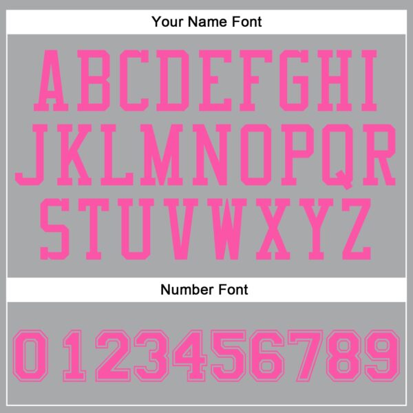 Custom Gray Pink Round Neck Suit Basketball Jersey