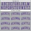Custom Gray Purple Round Neck Suit Basketball Jersey