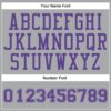 Custom Gray Purple Round Neck Suit Basketball Jersey