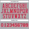 Custom Gray Red Round Neck Suit Basketball Jersey