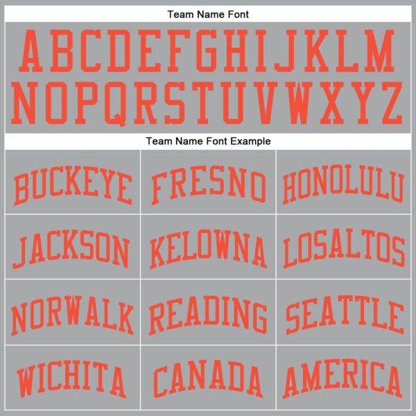 Custom Gray Orange Round Neck Suit Basketball Jersey