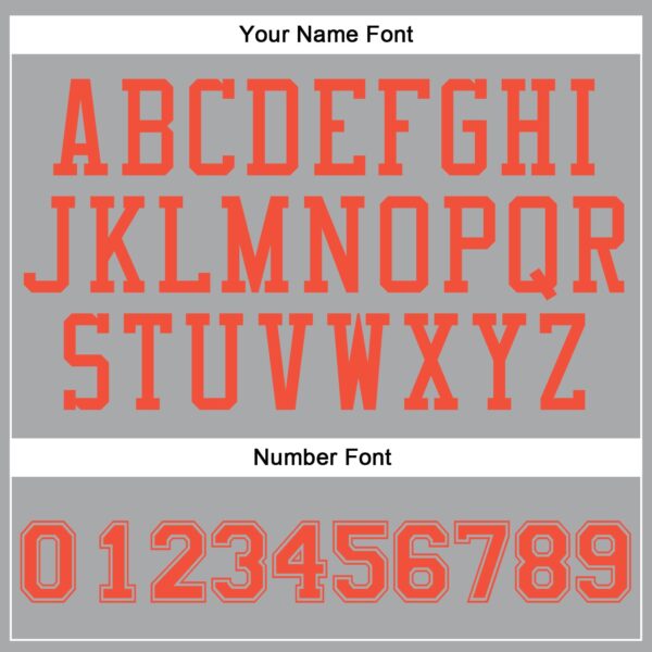 Custom Gray Orange Round Neck Suit Basketball Jersey