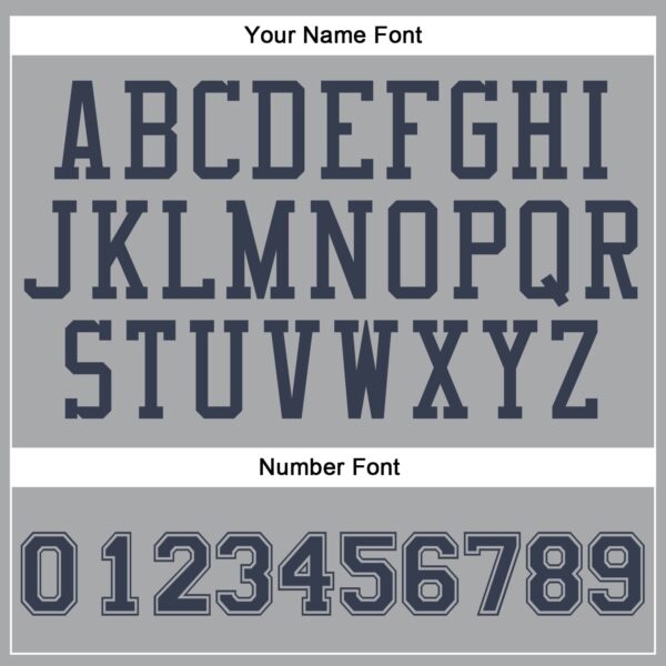 Custom Gray Navy Round Neck Suit Basketball Jersey