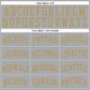 Custom Gray Old Gold Round Neck Suit Basketball Jersey