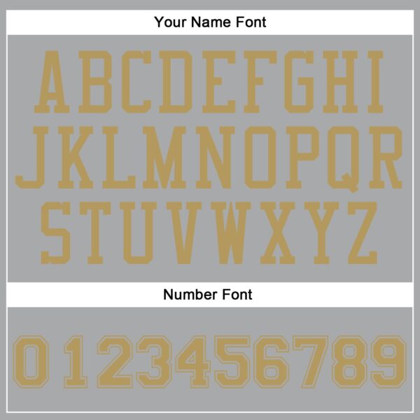 Custom Gray Old Gold Round Neck Suit Basketball Jersey