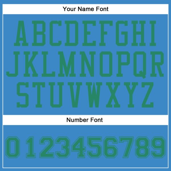 Custom Blue Kelly Green Round Neck Suit Basketball Jersey