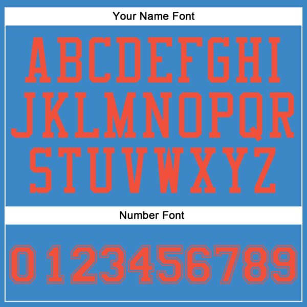 Custom Blue Orange Round Neck Suit Basketball Jersey