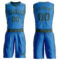 Custom Blue Green Round Neck Suit Basketball Jersey