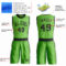 Custom Neon Green Black Round Neck Suit Basketball Jersey