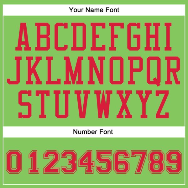 Custom Neon Green Red Round Neck Suit Basketball Jersey