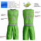 Custom Neon Green Gray Round Neck Suit Basketball Jersey