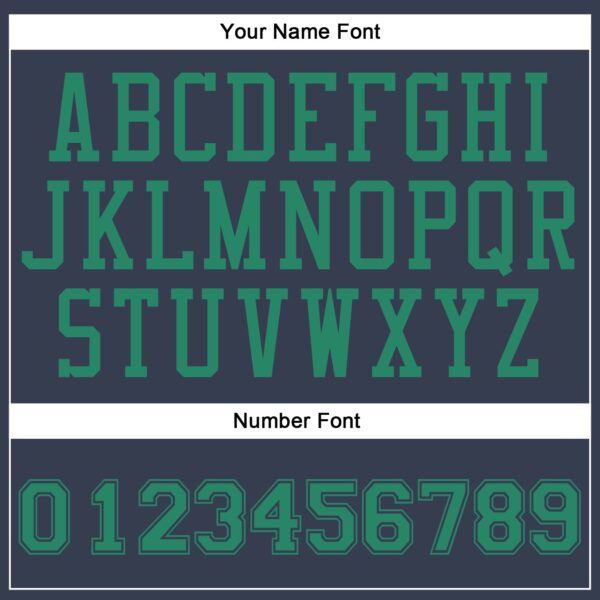 Custom Navy Kelly Green Round Neck Suit Basketball Jersey