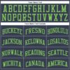 Custom Navy Neon Green Round Neck Suit Basketball Jersey