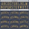 Custom Navy Old Gold Round Neck Suit Basketball Jersey