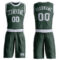 Custom Green White Round Neck Suit Basketball Jersey