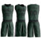 Custom Green Black Round Neck Suit Basketball Jersey
