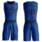 Custom Royal Black Round Neck Suit Basketball Jersey