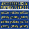 Custom Royal Gold Round Neck Suit Basketball Jersey
